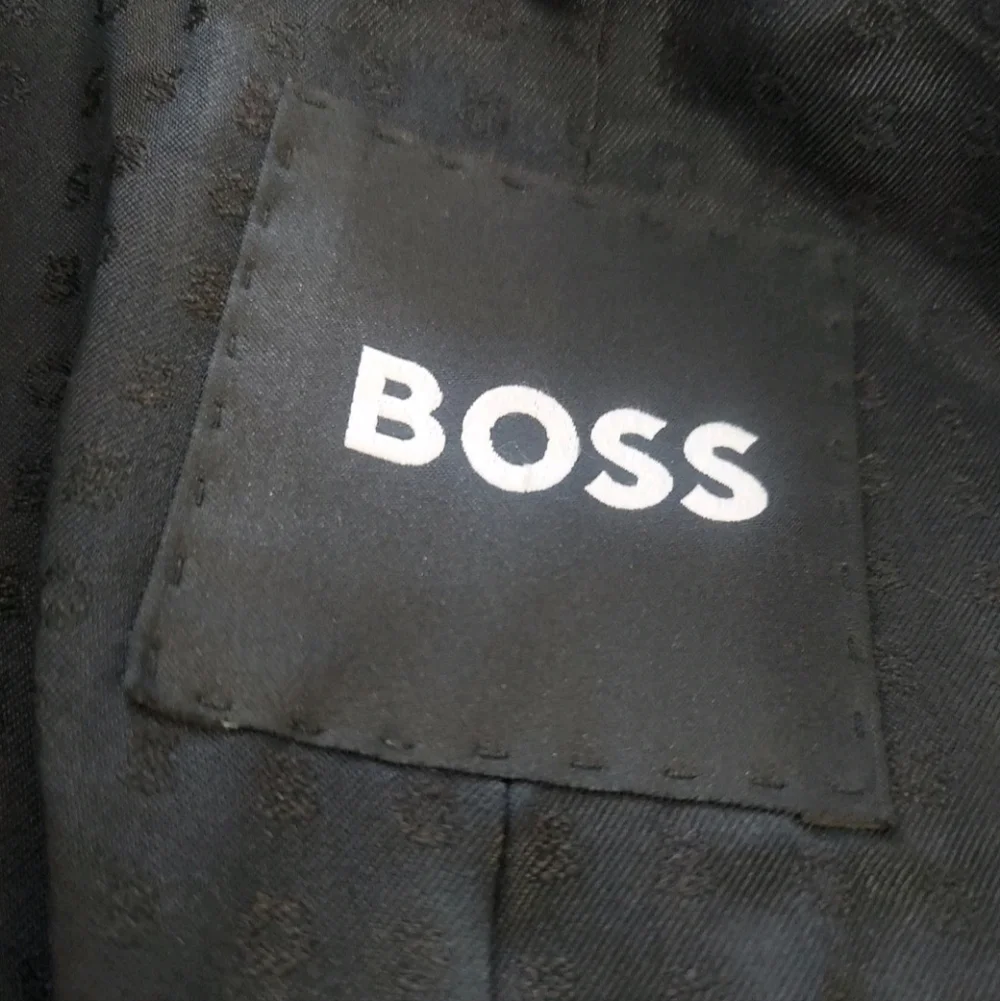 Hugo Boss Mens Blazer Size 40 Regular Charcoal Virgin Wool H Huge 214 Slim Fit